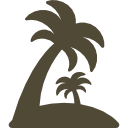 island with palm trees